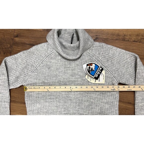 Kuhl Sienna Sweater Womens Small Knit Pullover Ribbed Cowl Neck Ash Gray - Picture 3 of 16